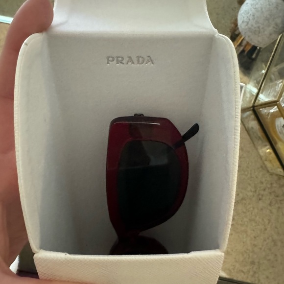 Red Prada PR14YS Rectangle Sunglasses! - Picture 9 of 11